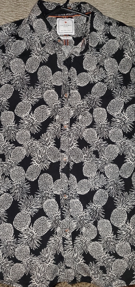 Cactus Man Retro Short Sleeve Button Up